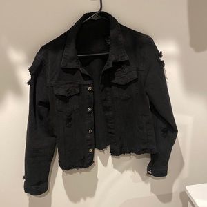 Black jean jacket